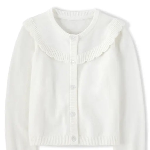Girls Ruffle Cardigan - Spring Jubilee - Picture 1 of 3